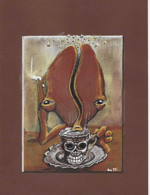 Goth'ee Dark Cofee - Ltd Edition Printed Artwork A5 and A4 